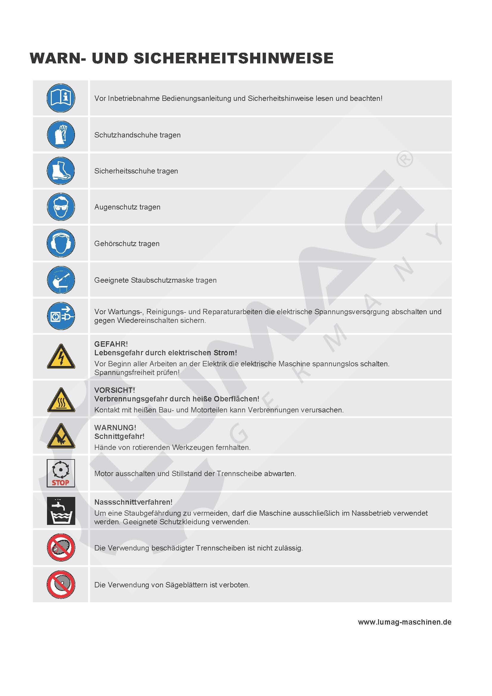 Sicherheitsdatenblatt