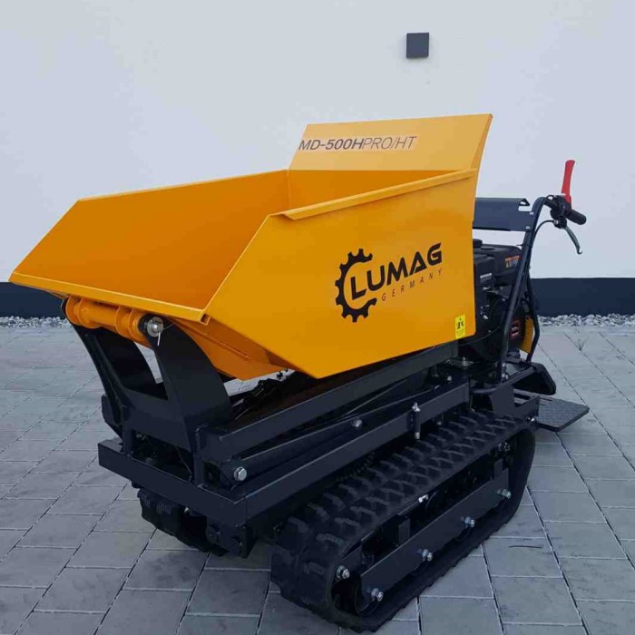 Lumag MD500HPROHT Benzin Raupendumper mit HIGH-TIP-Funktion und Kettenantrieb