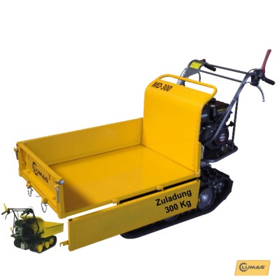 Lumag MD300 Raupendumper mit Benzinmotor und Kettenantrieb