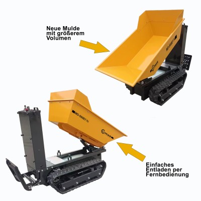 Lumag MD500EFN Elektro-Raupendumper mit Fernbedienung und Kippfunktion