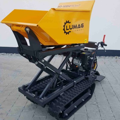 Lumag MD500HPROHT Benzin Raupendumper mit HIGH-TIP-Funktion und Kettenantrieb